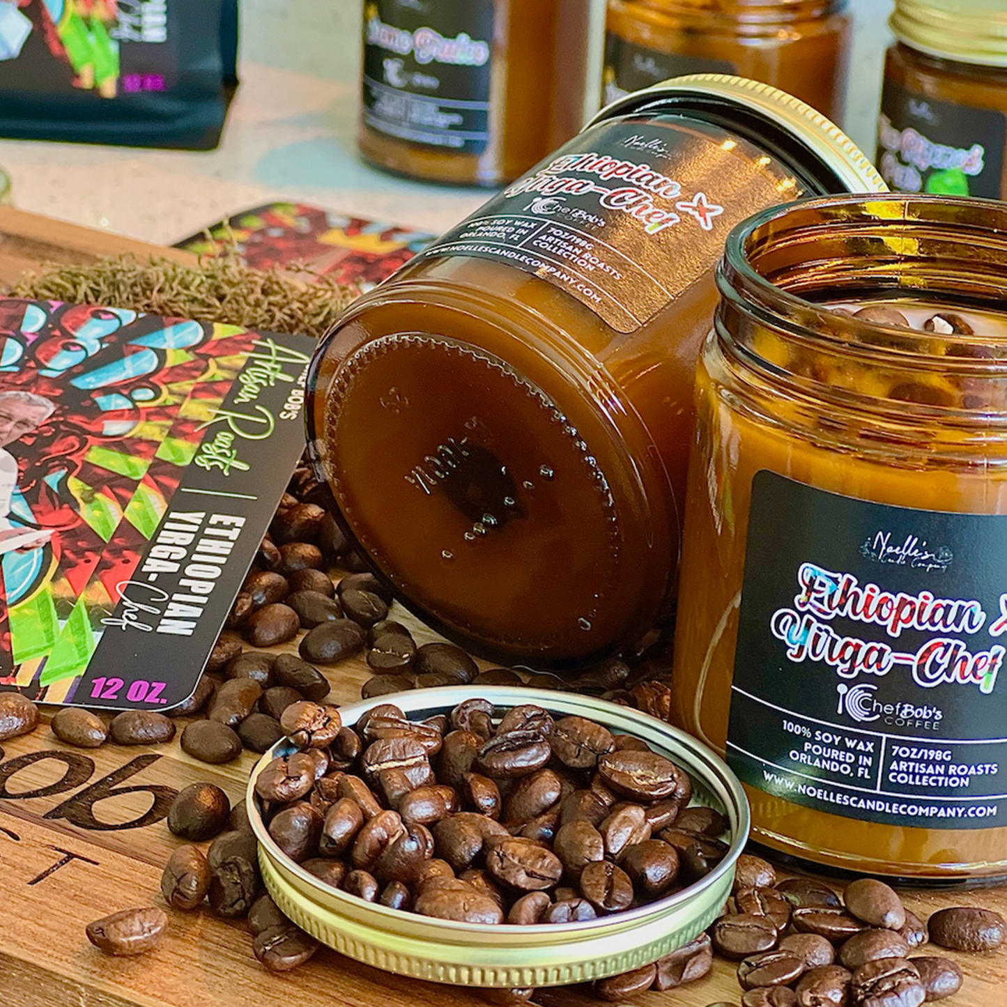 Ethiopian Yirgacheffe Coffee + Candle Gift Pack