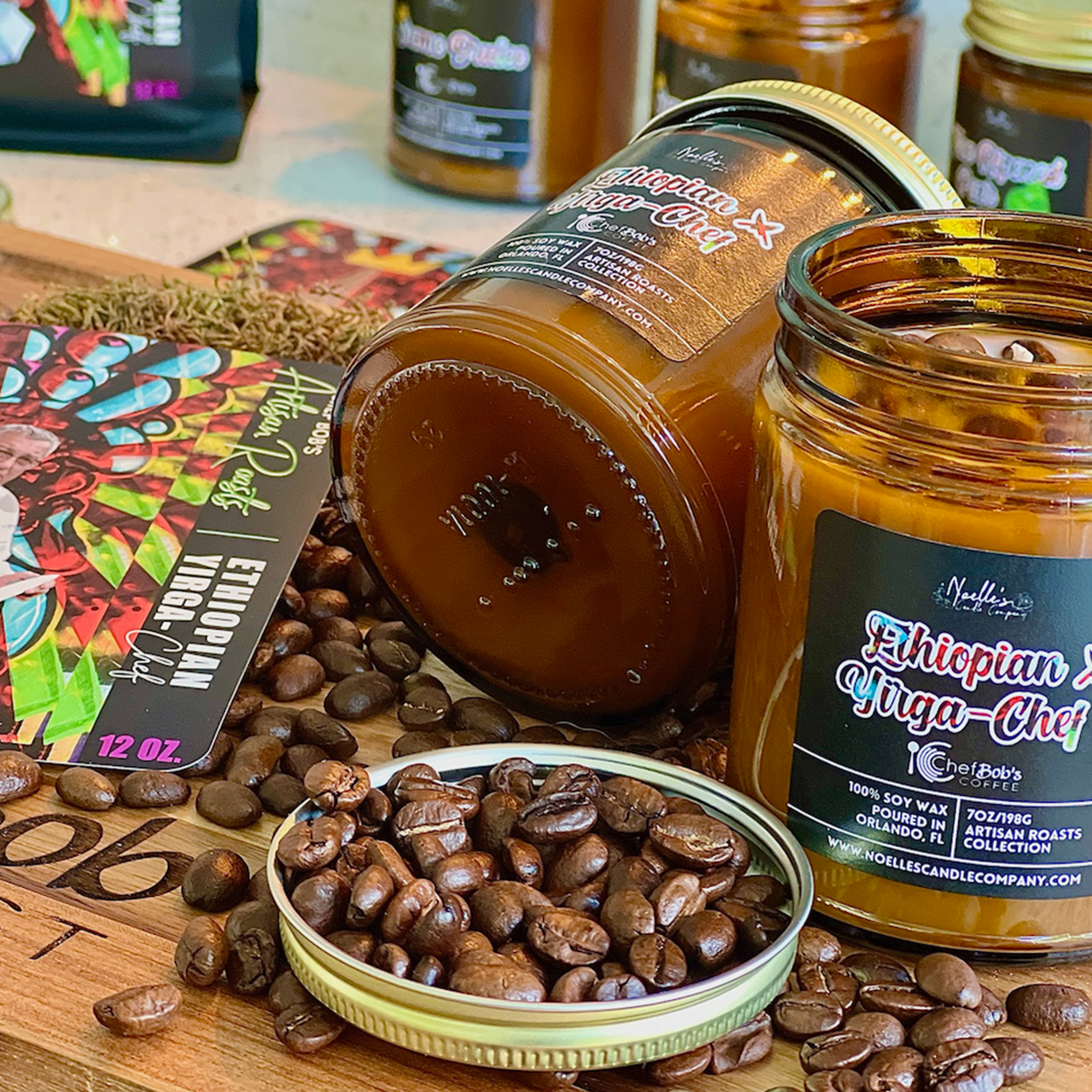 Ethiopian Yirgacheffe Coffee + Candle Gift Pack - Chef Bob's